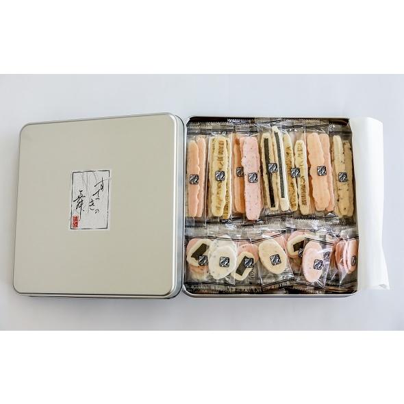 えびせんべい すてっきの舞 缶入り えび せんべい ギフト M 30 えびステッキ本舗 ハマクニ 通販 Yahoo ショッピング