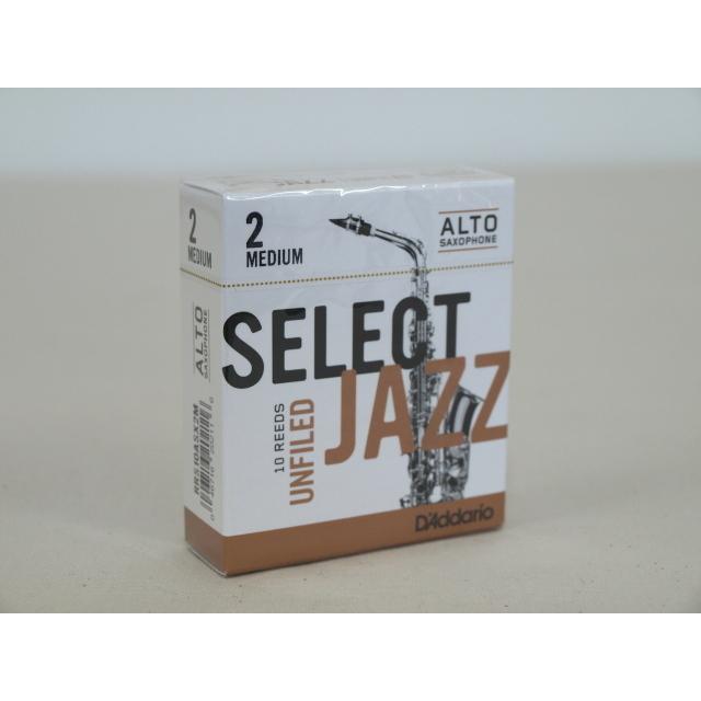 アルトサックスリード セレクトジャズ アンファイルド D'Addario Woodwinds 硬度2 MEDIUM【レターパックプラス】【日時指定非対応】｜hamamatsugakki