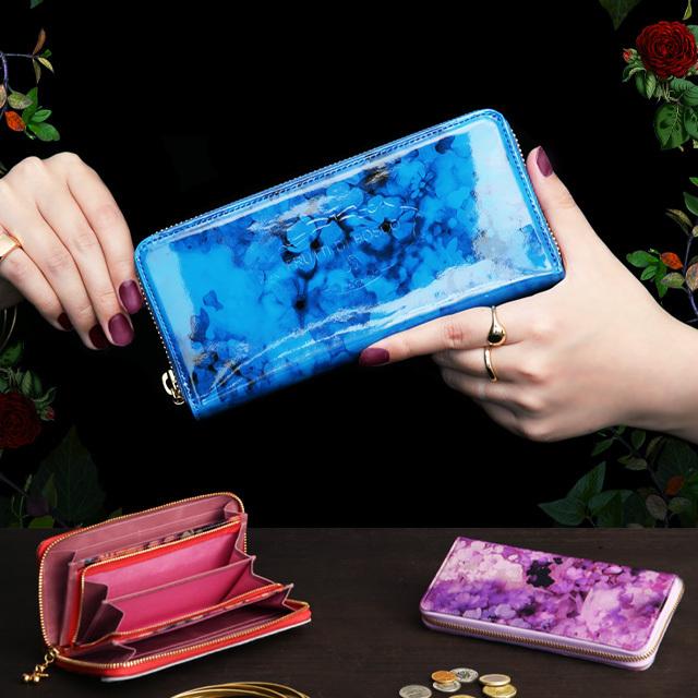 FRUTTI】“隠しファスナー”のウォレットポーチ Night and Day（ナイト