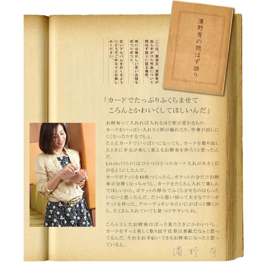 傳濱野 【傳濱野】カードがたっぷり入る二つ折財布Litolo(リトロ