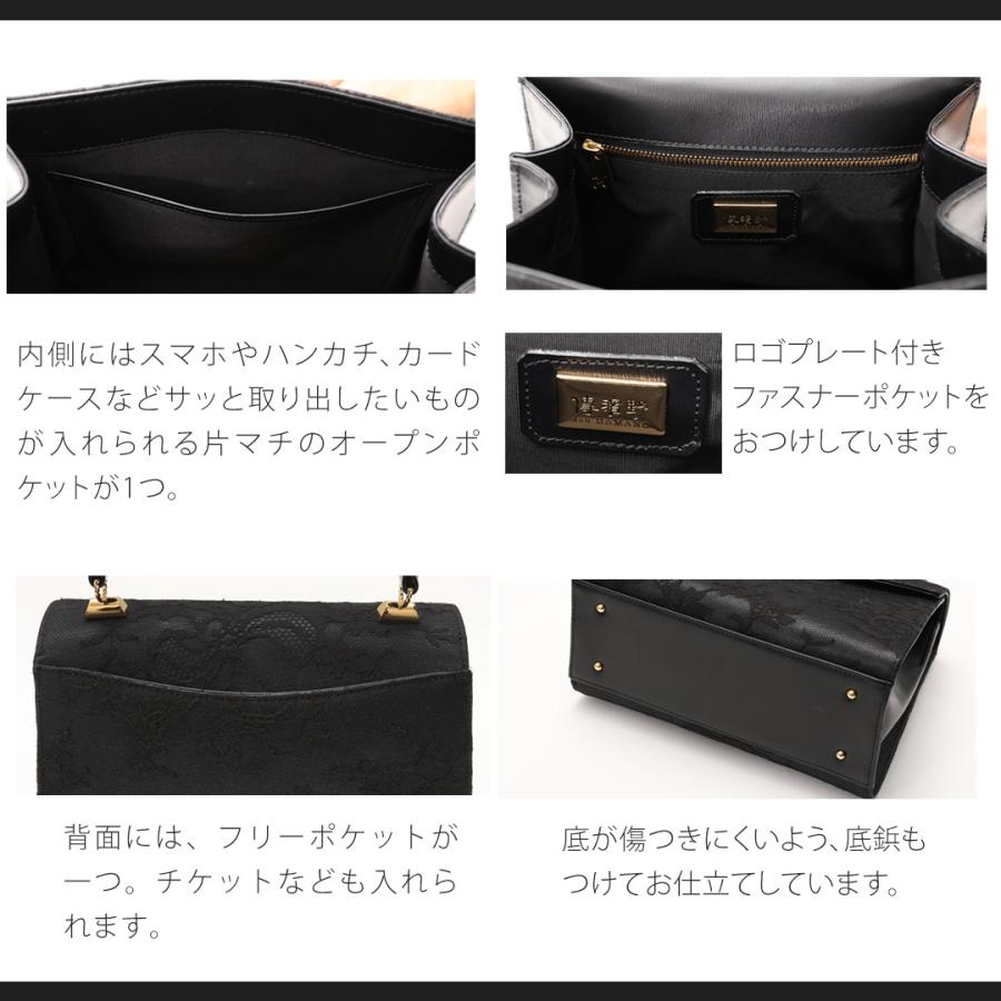 傳濱野/ パープル ハンドバッグ ゴールド金具 箱付き 傳濱野/ パープル ハンドバッグ ゴールド金具 箱付き