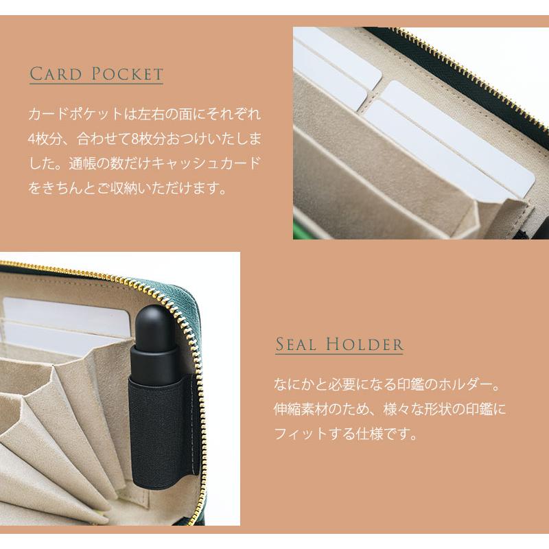 【傳濱野】老舗バッグ職人がお仕立てする、たっぷり容量の安心通帳ケースOriana（オリアーナ） | 傳濱野 | 11