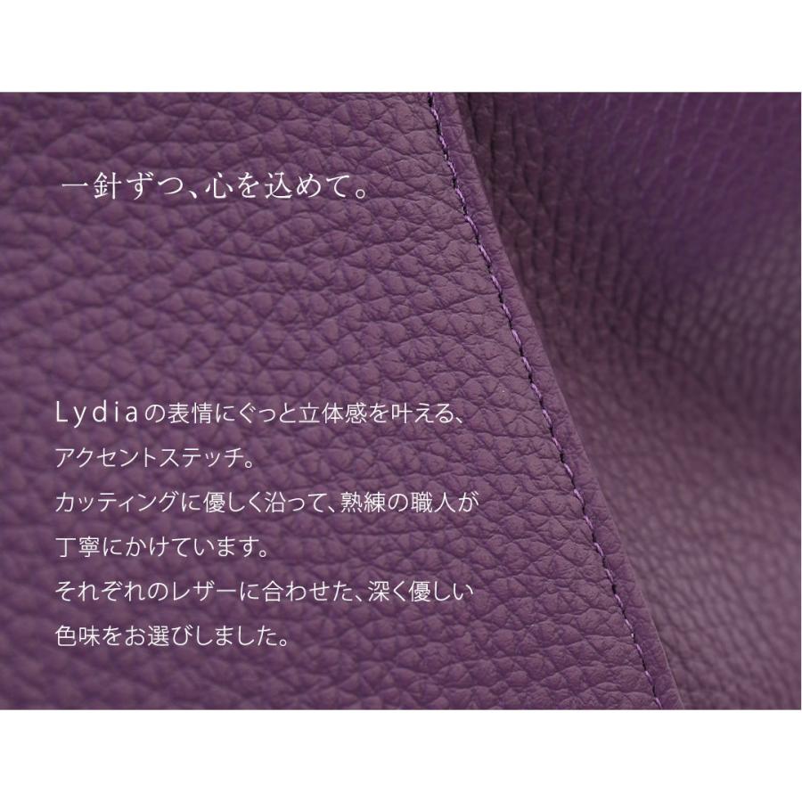 【傳濱野】燕子花（かきつばた）の凛と優美に咲く姿をイメージした、4本手ハンドバッグLydia（リディア） | 傳濱野 | 14