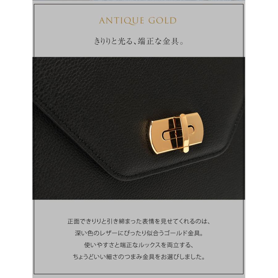 【傳濱野】マットな上質レザーのレディワンハンドルAdel Mine （エーデルマイン） 2way | 傳濱野 | 08