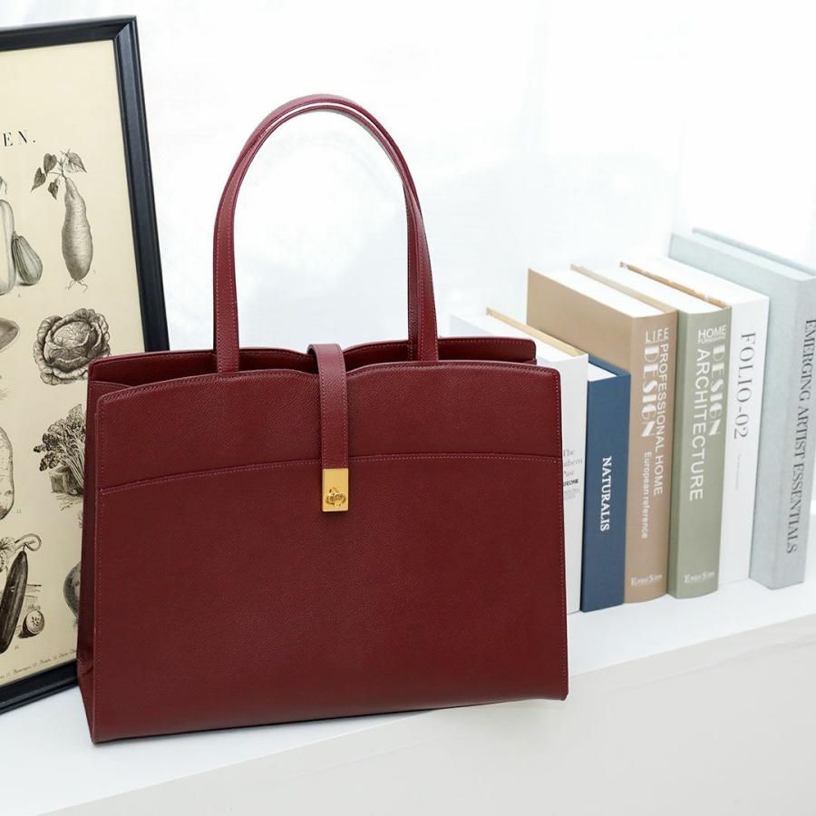 【傳濱野】かっちりシルエットでA4サイズが楽々出し入れできる、品格と信頼のA4トートAile（エール） | 傳濱野 | 05