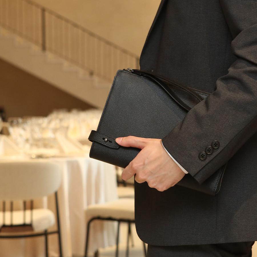 【傳濱野】≪メンズ≫「これひとつあれば安心」皇室御用達 濱野家が仕立てるメンズフォーマルクラッチバッグFOLDIA（フォルディア）慶弔両用 結婚式バッグ | 傳濱野