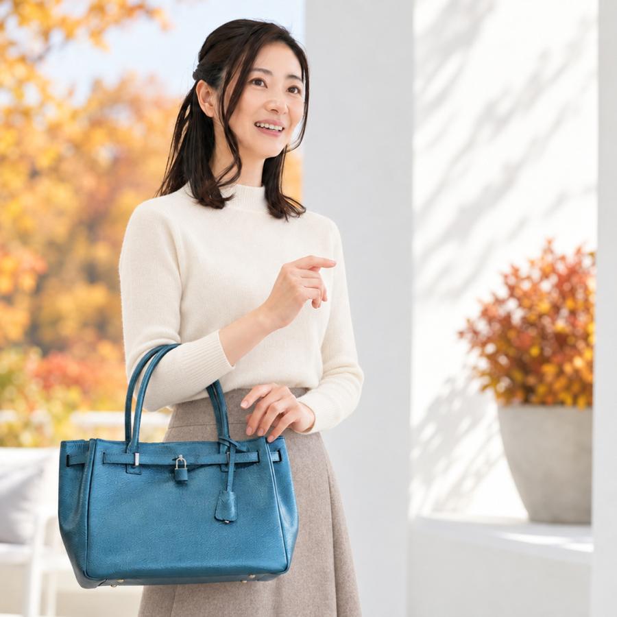 【傳濱野】皇室御用達 日本女性が輝く黄金比バッグ　きらめく光が味方になる。パール革モデル Mietia（ミーティア）Luminous（ルミナス） | 傳濱野