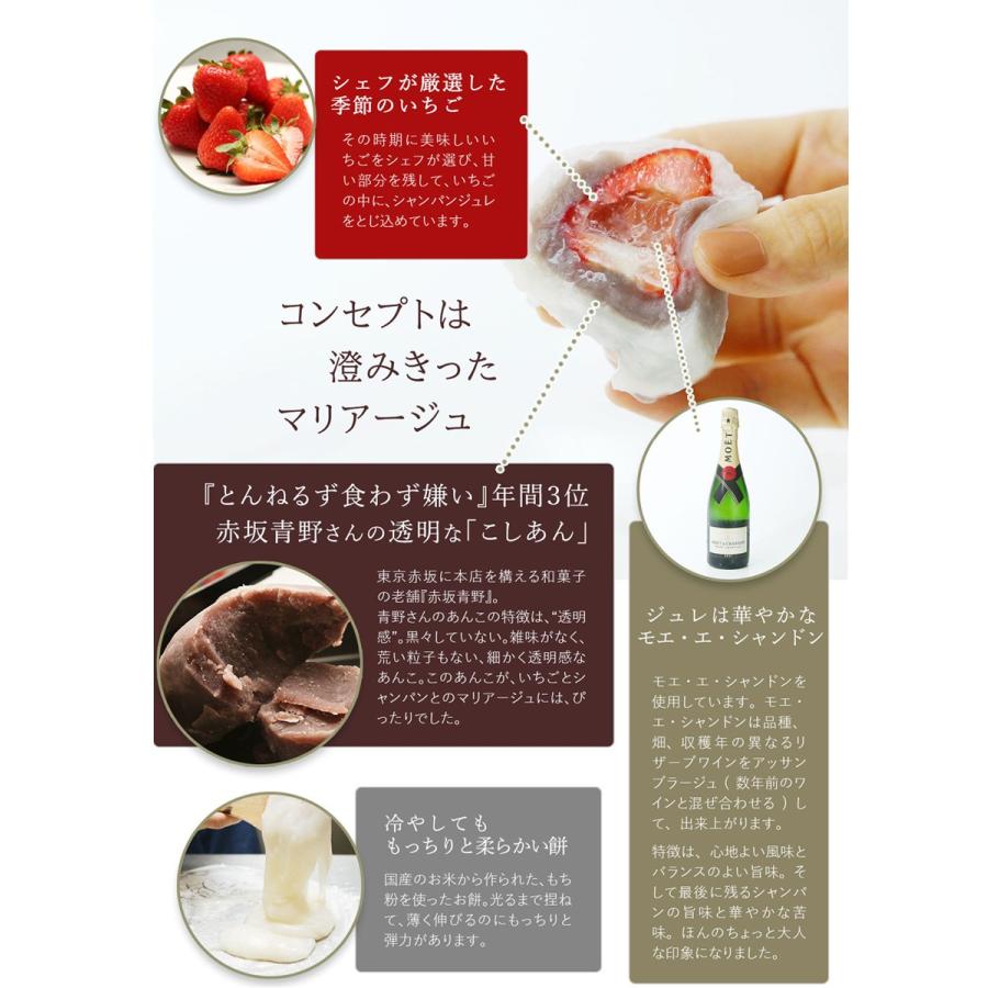 レヴェランス シャンパンいちご大福6個入り 黒あん 取り寄せ 出荷日を含む3日以内にお召し上がり下さい 北海道 九州 沖縄 一部離島は配送不可 371 限定バッグに出会えるエルトゥーク 通販 Yahoo ショッピング