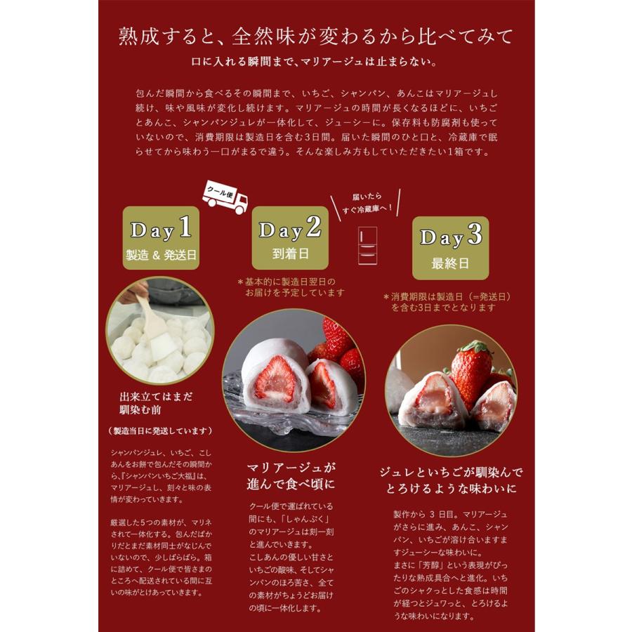 レヴェランス シャンパンいちご大福6個入り 黒あん 取り寄せ 出荷日を含む3日以内にお召し上がり下さい 北海道 九州 沖縄 一部離島は配送不可 371 限定バッグに出会えるエルトゥーク 通販 Yahoo ショッピング