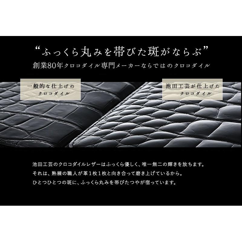 池田工芸】一生ものの輝き。クロコダイルの美しさを贅沢に味わう、定番