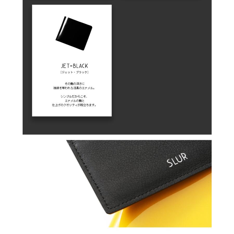 SLUR】エナメル二つ折り財布 Volante（ヴォランテ）【4月23日頃出荷