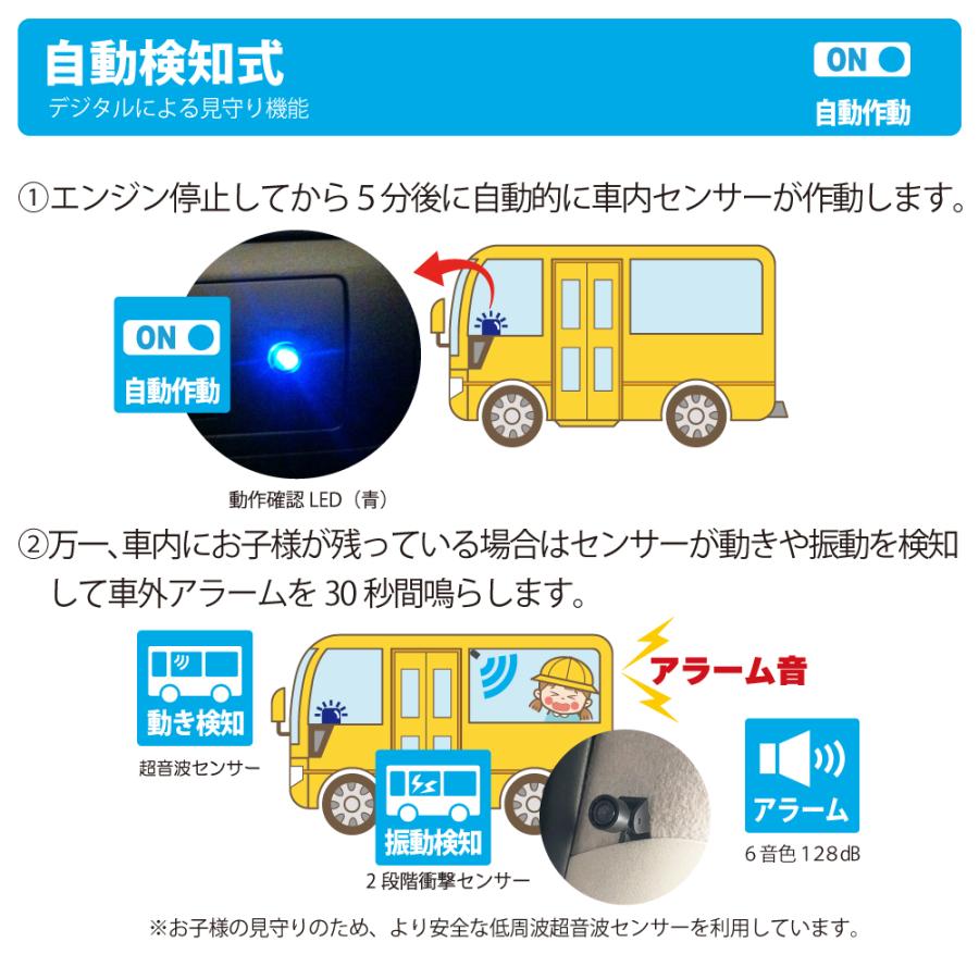 車内置き去り防止安全装置 ＢＳ-700Ｍ ホーネット 校舎自覚認識 自動検知式 通信機能 緊急通報付き即納 |  | 04