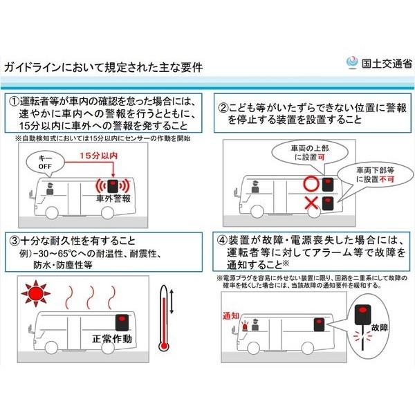 車内置き去り防止安全装置 ＢＳ-700Ｍ ホーネット 校舎自覚認識 自動検知式 通信機能 緊急通報付き即納 |  | 09