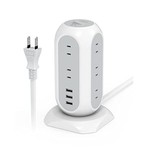 電源タップ タワー型 延長コード 2m タコ足配線 11個ac差込口 3つusbポート 雷ガード Tessan コンセントタワー たこあしコンセント Infoyuiplusbz7hj5v ハマショップ 通販 Yahoo ショッピング