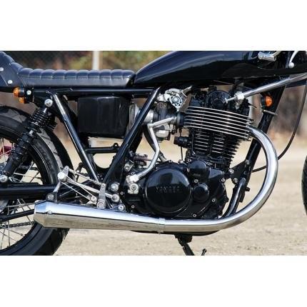 SR400・500（〜08年）キャブ車 ステンレス手曲げエキゾーストパイプ