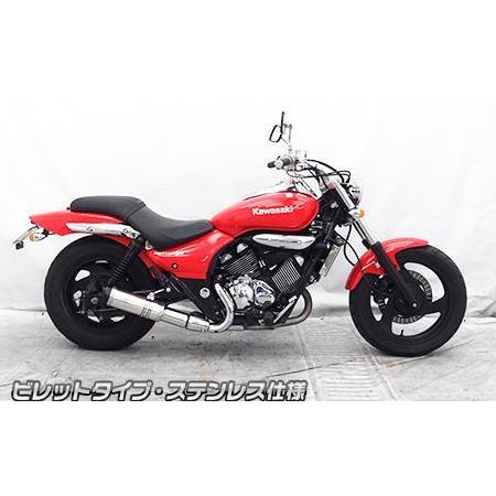 スリップオンマフラー ビレットタイプ ステンレス仕様 ウイルズウィン（WirusWin） エリミネーター250V（前期型）の画像