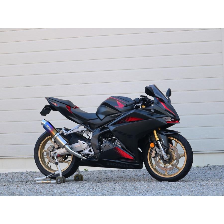 ラウンドタイプフルエキゾースト マフラー 焼き色チタンサイレンサー