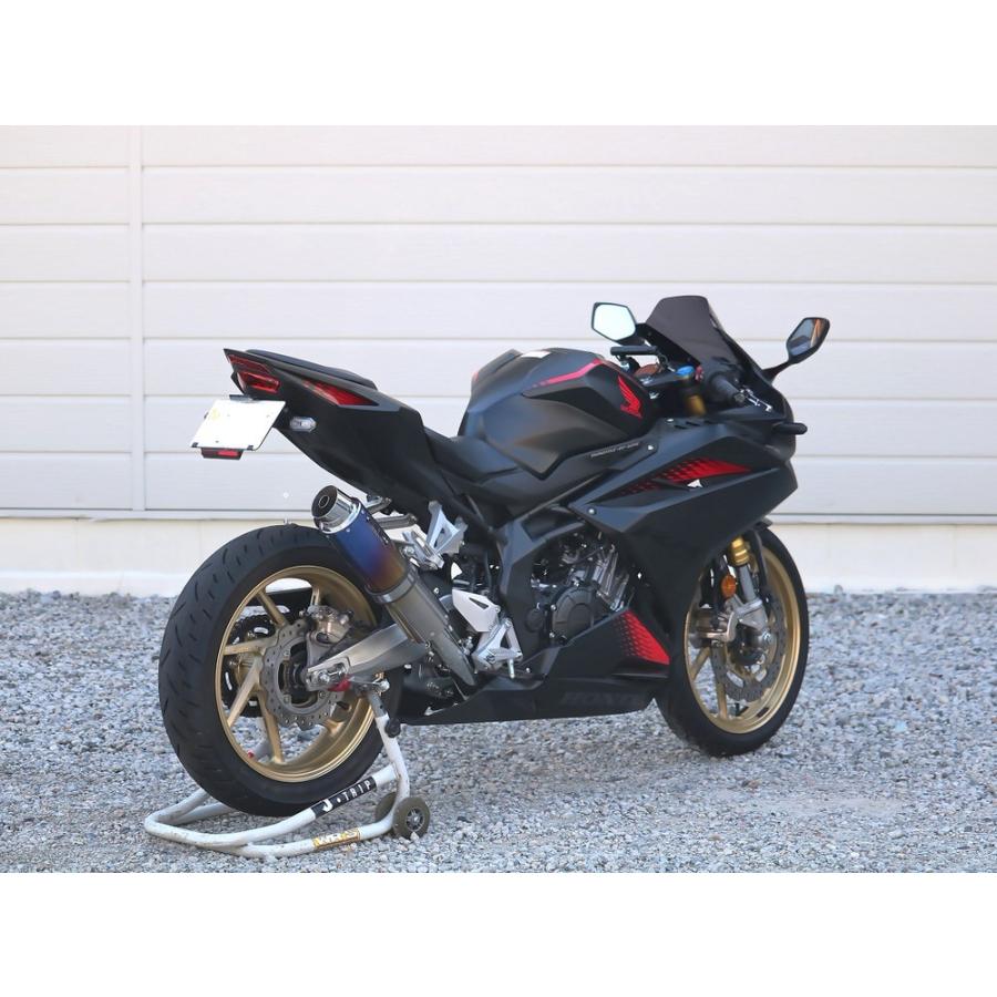 ラウンドタイプフルエキゾースト マフラー 焼き色チタンサイレンサー