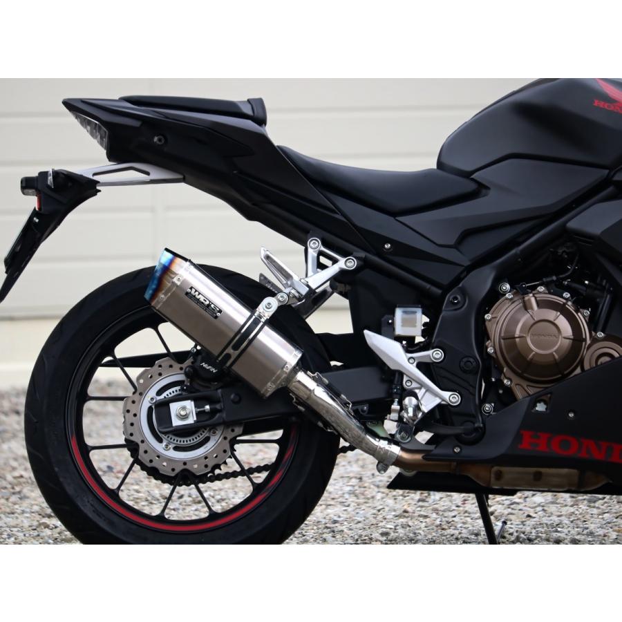 cbr400r nc56 マフラー　スリップオン　WRS 美品！ CBR400R（2BL-NC56） SS-OVALスリップオンマフラー ソリッド