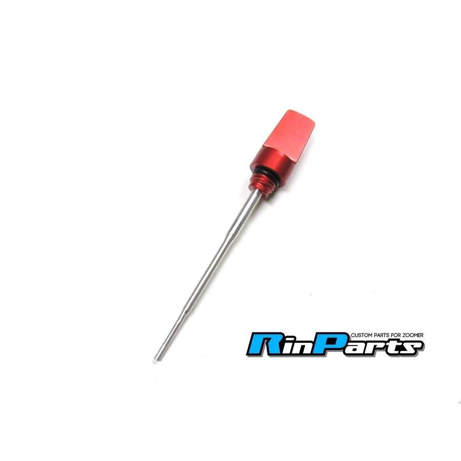 ズーマー （ZOOMER） AF58 オイルゲージ レッド RinParts （リンパーツ）