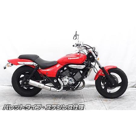スリップオンマフラー バレットタイプ ステンレス仕様 ウイルズウィン（WirusWin） エリミネーター250V（前期型）の画像