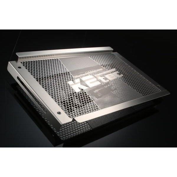 rz250/350ラジエーターコアガード ステンレス製 RZ250 ラジエターコアガード ステンレスヘアライン仕上げ K2-tec