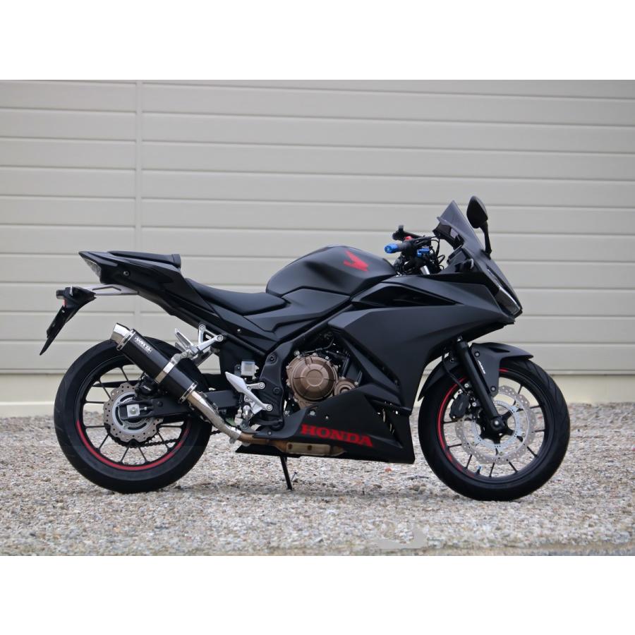 CBR400R（2BL-NC56） ラウンドタイプスリップオンマフラー カーボン