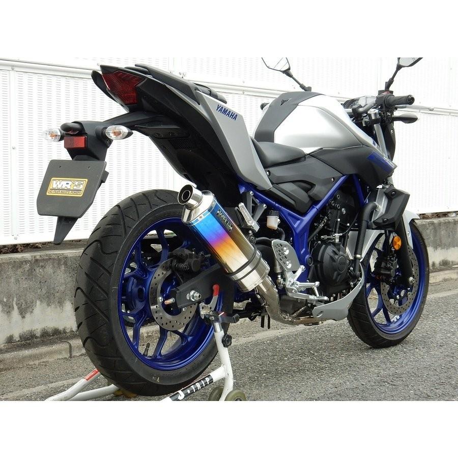 MT-25（JBK-RG10J） チタンオーバルフルエキゾーストマフラー 焼き色チタン WR'S（ダブルアールズ）_3