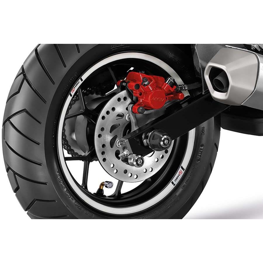 ホイールリムステッカー 12インチ ホワイト H2C GROM（グロム）2BJ-JC92