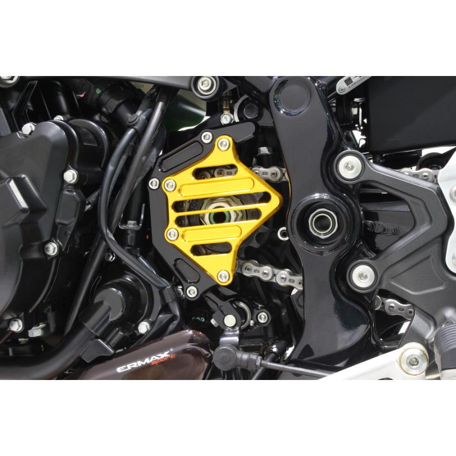 スプロケットカバーフルキット ブラック/ゴールド POSH（ポッシュ