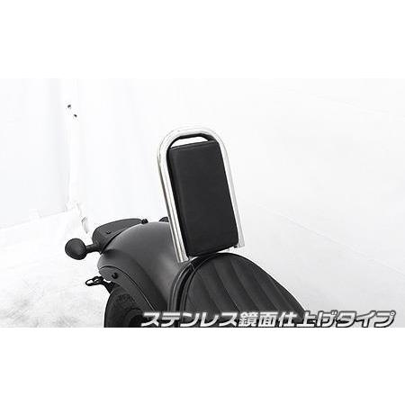 レブル250（2BK-MC49）背もたれキット ステンレス鏡面仕上げタイプ