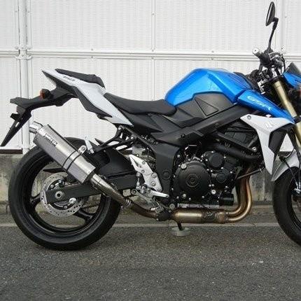 GSR750（GR7NA）13年〜 リアエキゾーストマフラー チタンオーバル（ソリッドタイプ）JMCA認証 WR'S（ダブルアールズ）