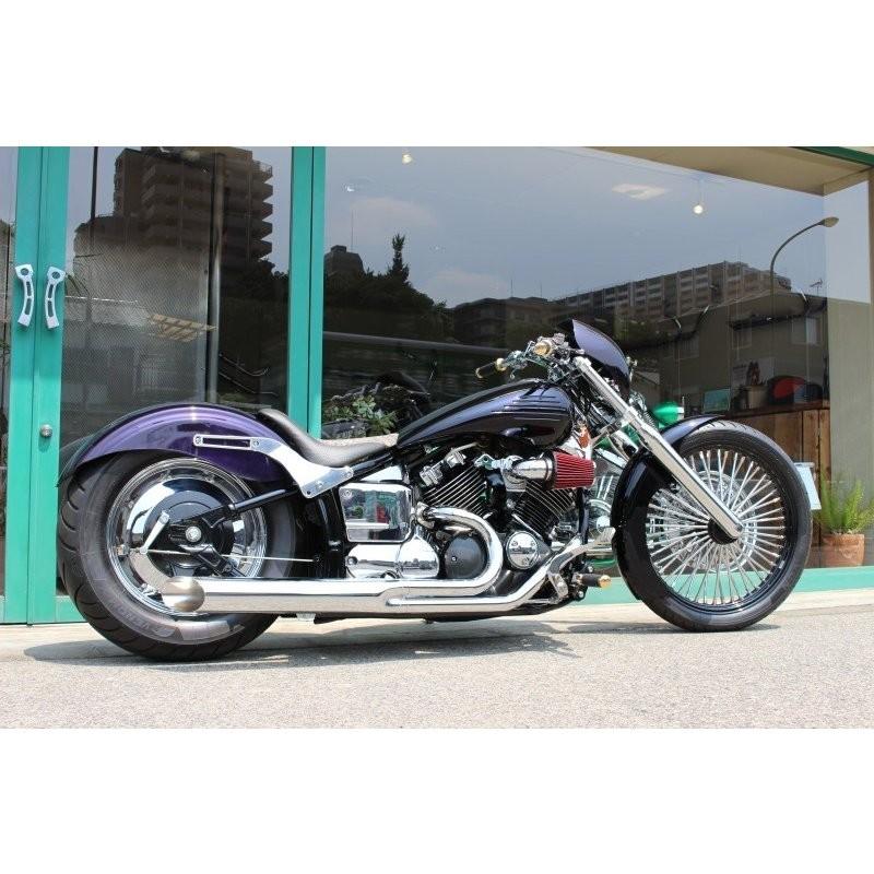 極太スラッシュカット2in1マフラー90Φ KENTEC（ケンテック） ドラッグ 