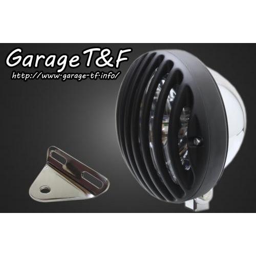 5.75インチバードゲージヘッドライト（メッキ/ブラック）＆ライトステー（タイプA）KIT ガレージT＆F マグナ250（V-TWIN MAGNA）