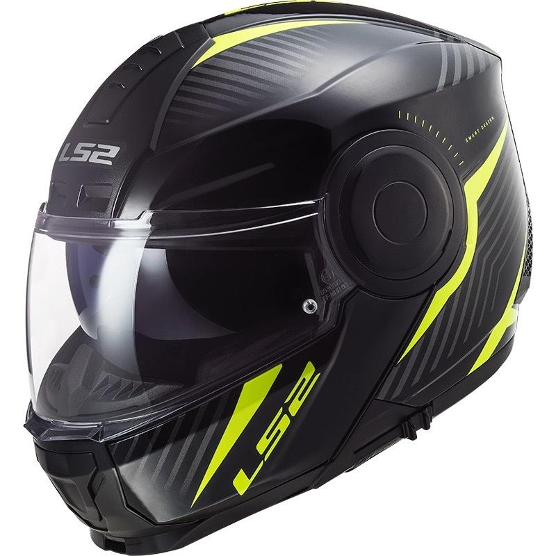日本産】 バイク メンテ館2号店SCOPE スコープ システムヘルメット SKID BLACK YELLOW XL