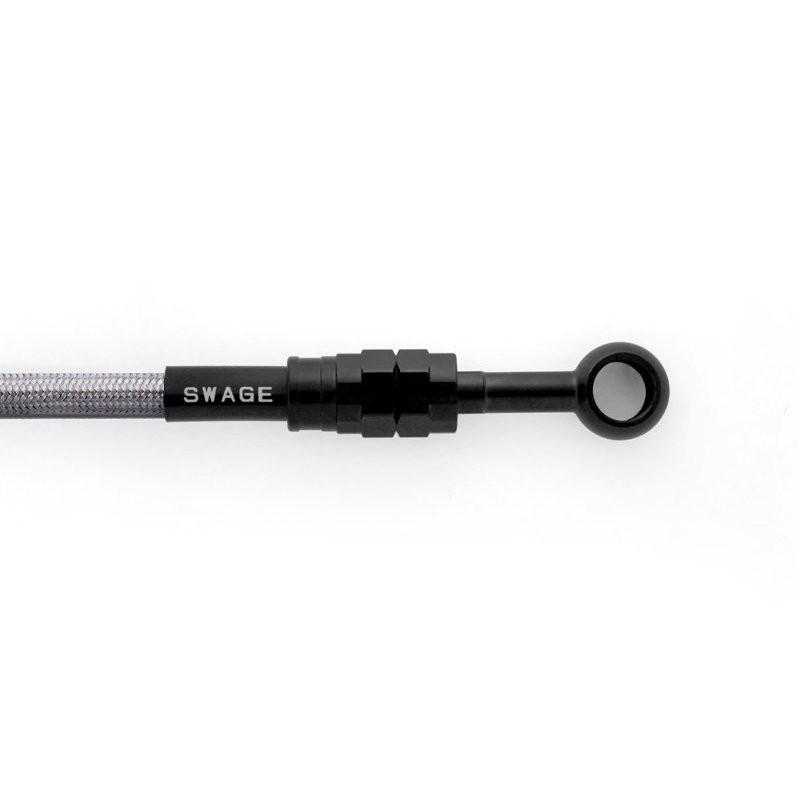 CB1300SB ABS（05〜09年） クラッチホースキット ステンレスブラック/クリアホース スウェッジライン（SWAGE-LINE）