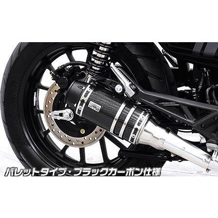 スリップオンマフラー バレットタイプ ブラックカーボン仕様 ウイルズウィン（WirusWin） GB350S（2BL-NC59）