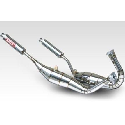 メーカー不明チャンバー　TZR 3XV？ TZR250R・RS（3XV） 鏡面ステンレスチャンバー Type2 K2-tec（ケイツー