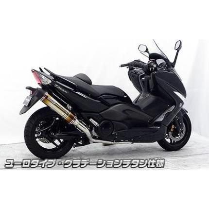 TMAX（SJ08J） ダイナミックマフラー ユーロタイプ グラデーションチタン仕様（フルパワーバージョン） ウイルズウィン（WirusWin）の画像