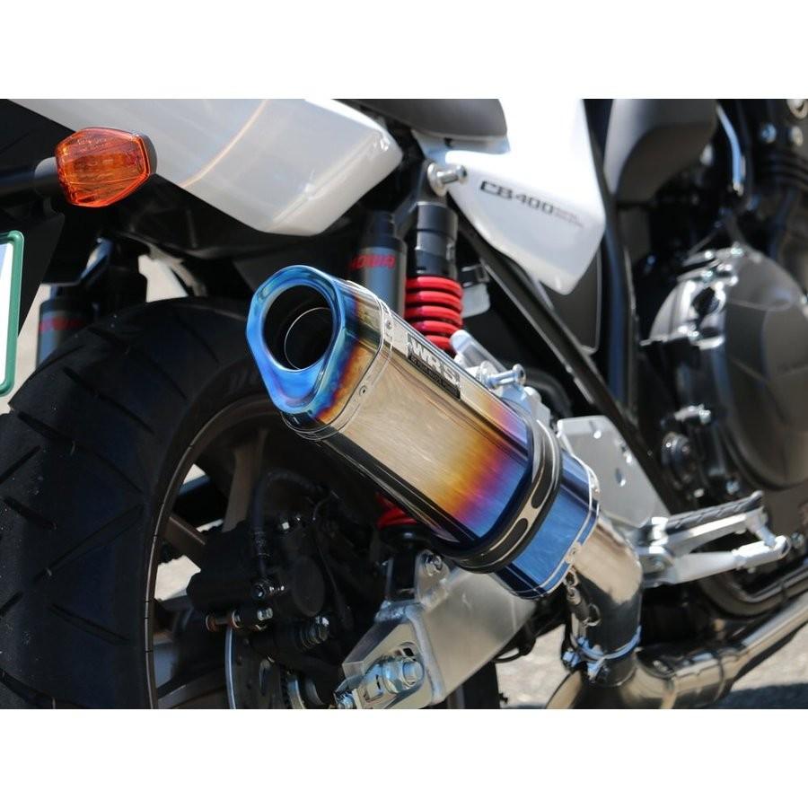 CB400SF・SB（2BL-NC42） SS-OVAL焼き色タイプ スリップオンマフラー