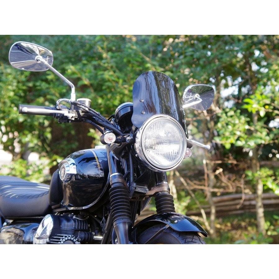 GB250（クラブマン） 汎用ネオクラシックメーターバイザー スモーク
