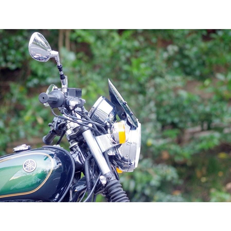 GB250（クラブマン） 汎用ネオクラシックメーターバイザー スモーク