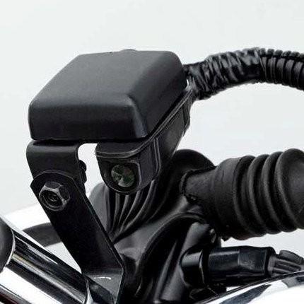 SR400（98年〜） アンテナステーミラーマウント（JRM-11型ETC車載器用