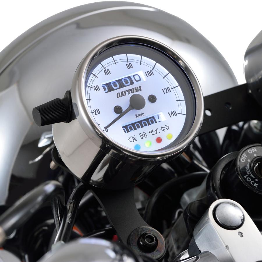 DAYTONA（デイトナ） 機械式スピードメーター φ60 ホワイトLED照明