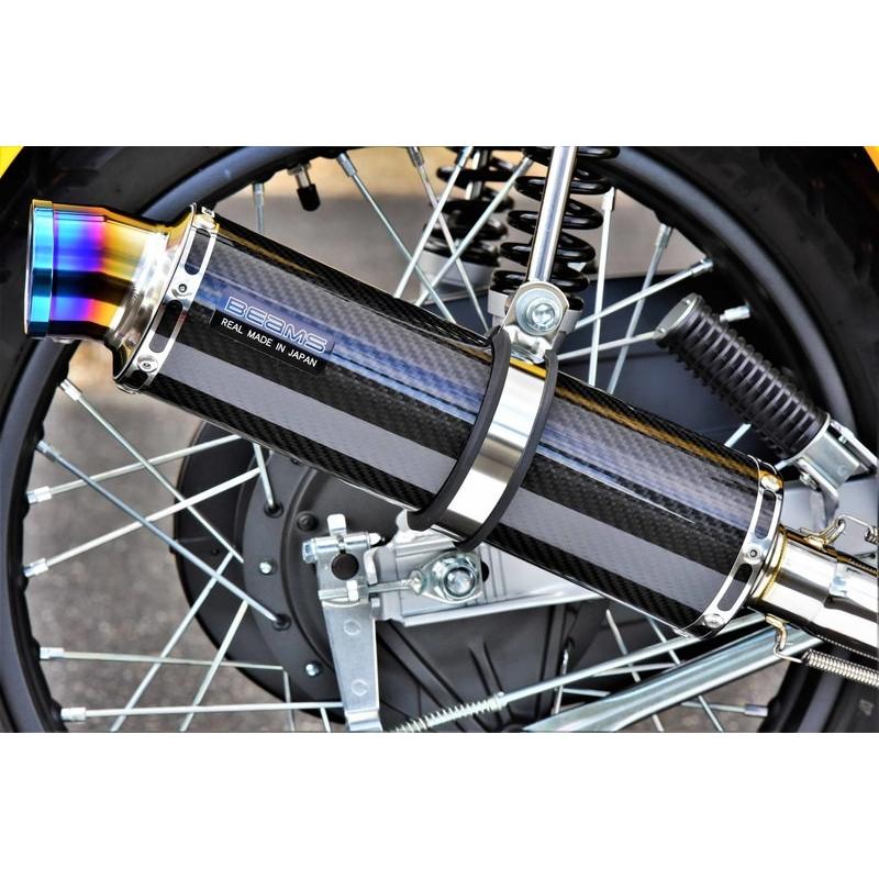 R-EVO マフラー カーボンサイレンサー ダウンタイプ 政府認証 BMS-R（ビームス） クロスカブ110（2BJ-JA45）