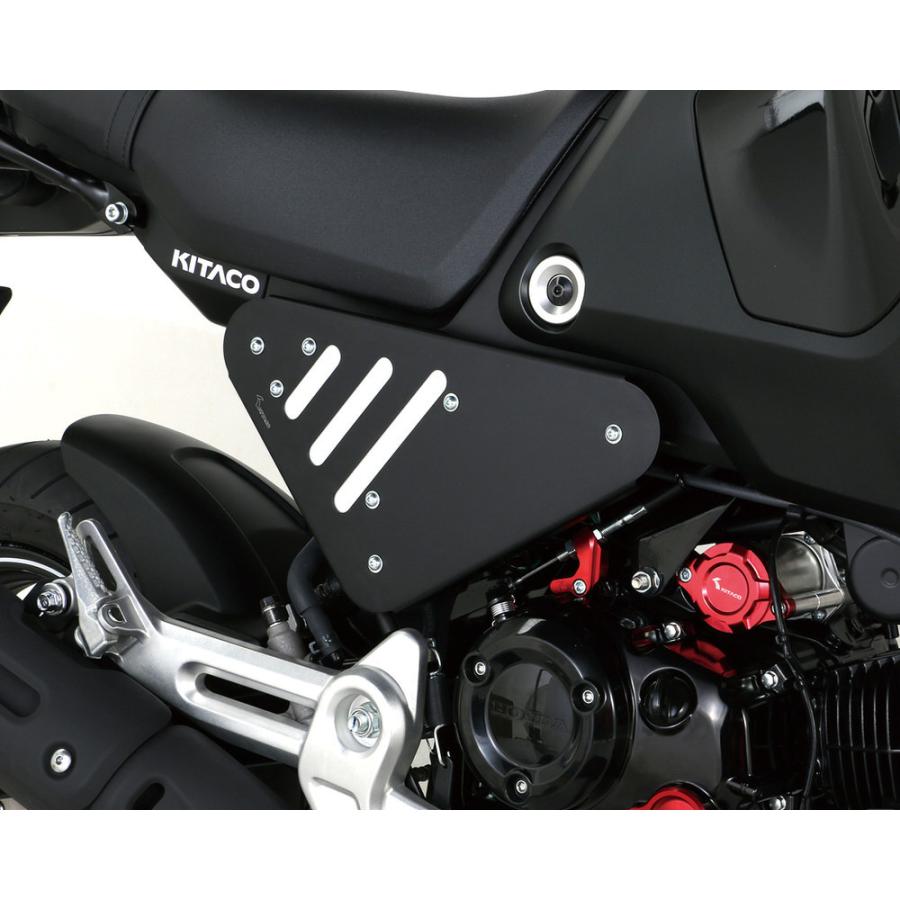 サイドカバーセット ブラック・シルバー KITACO（キタコ） GROM（グロム）JC92