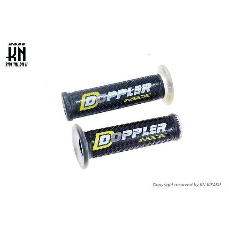 Doppler ハンドルグリップ非貫通タイプ （120mm）クリアー/イエロー KN企画 :000047-K18-CGN496362:バイク  メンテ館2号店 通販 