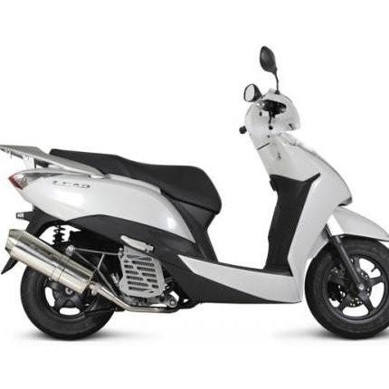 先んじる125（LEAD）JF45 コーンオーバルマフラー（その向き免許）ステンレス鋼 SP武川（TAKEGAWA） バイク-フルエキゾースト