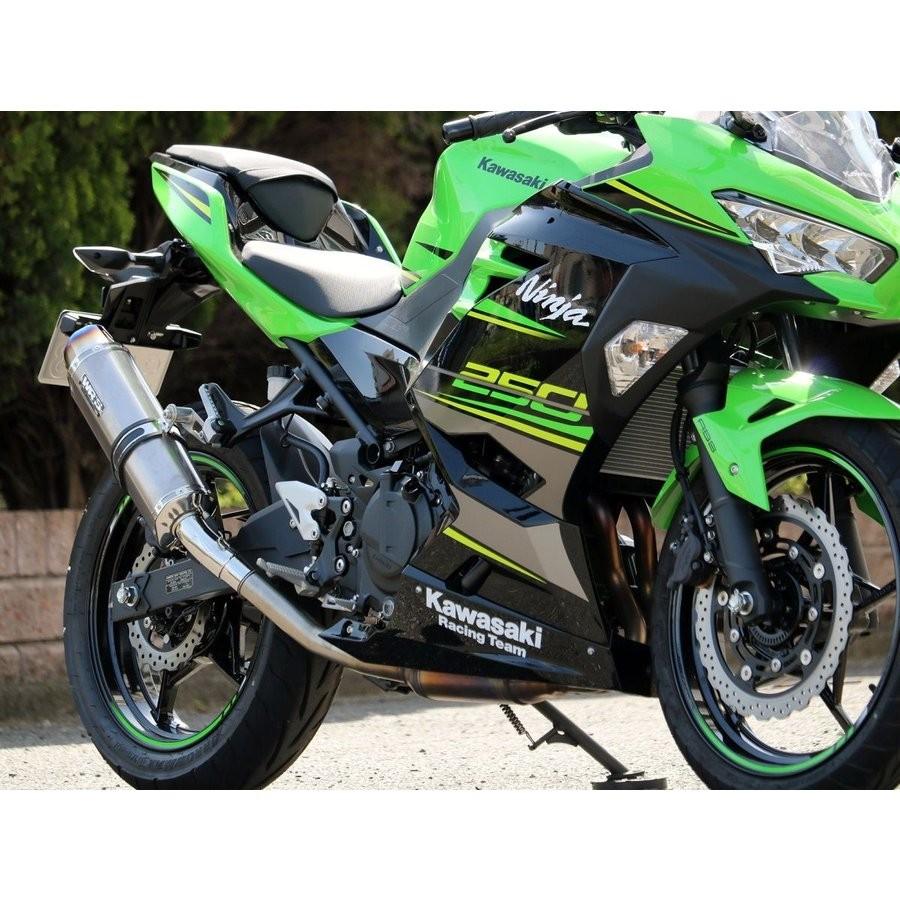 Ninja250（ニンジャ）18年 SS-OVAL スリップオンマフラー ソリッド