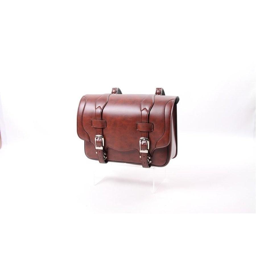 DSB-1 シンセティックレザーサドルバッグ （ブラウン）9L（リットル 